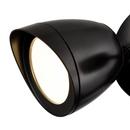 10-1/2 in. 2-Light LED Outdoor Security Flood Light in Powder Coated Matte Black 