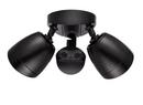 10-1/2 in. 2-Light LED Outdoor Security Flood Light in Powder Coated Matte Black 