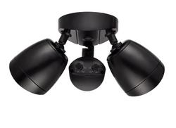 10-1/2 in. 2-Light LED Outdoor Security Flood Light in Powder Coated Matte Black