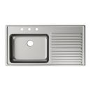 Elkay Lustrous Satin 43 x 22 in. Stainless Steel Single Bowl Drop-in Kitchen Sink in Lustrous Satin 