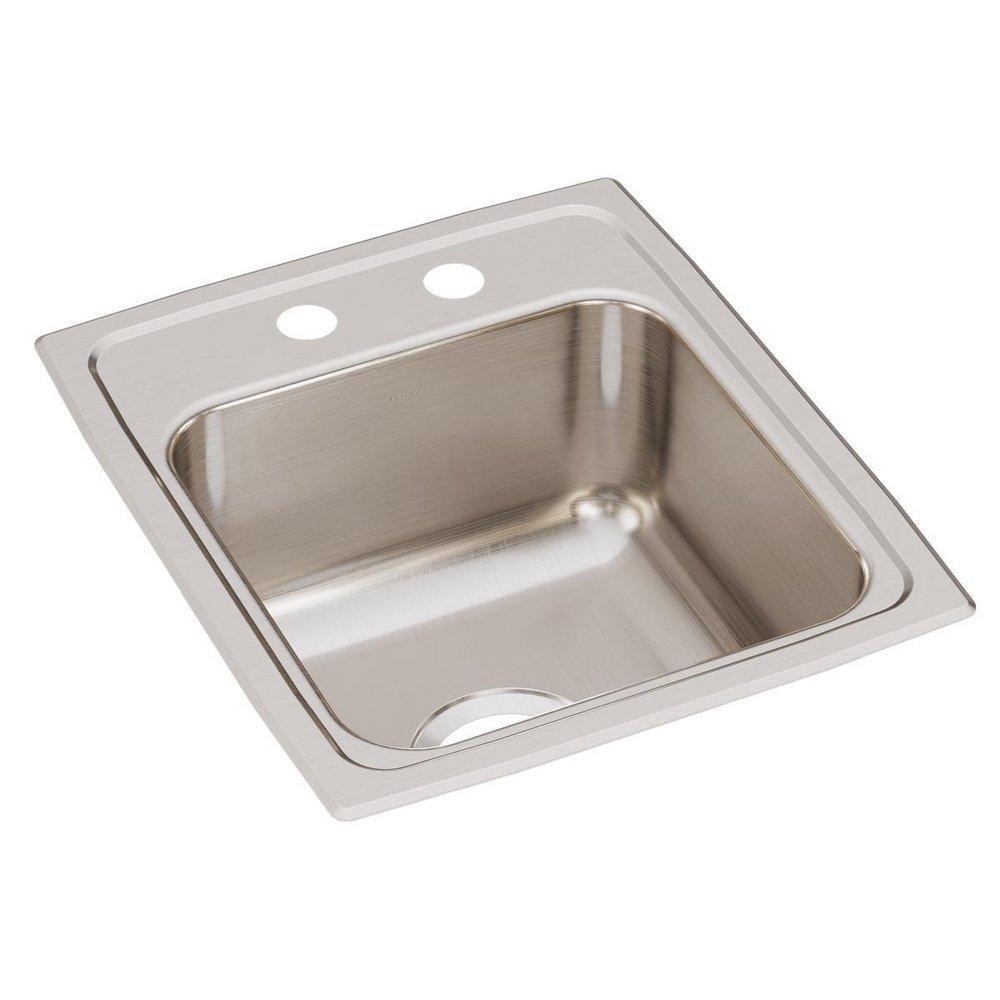 Elkay Lustrous Satin 15 x 17-1/2 in. Drop-in Stainless Steel Bar Sink 