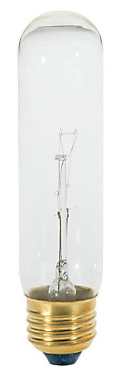 40W 5 in. T10 Incandescent Light Bulb with a Medium E-26 Base Tubular Dimmable in Clear