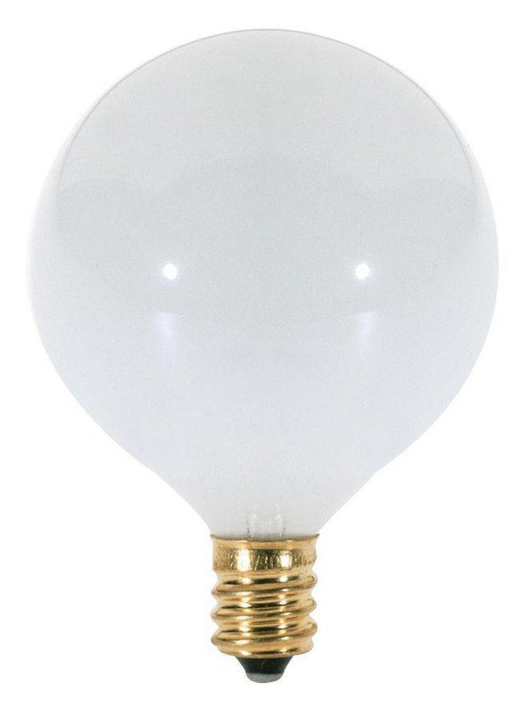 25W G16 1/2 Dimmable Incandescent Light Bulb with Candelabra Base 