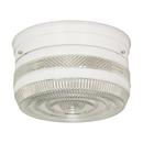 NUVO White 2 Light 60W 5 in. Flush Mount Drum Ceiling Fixture 