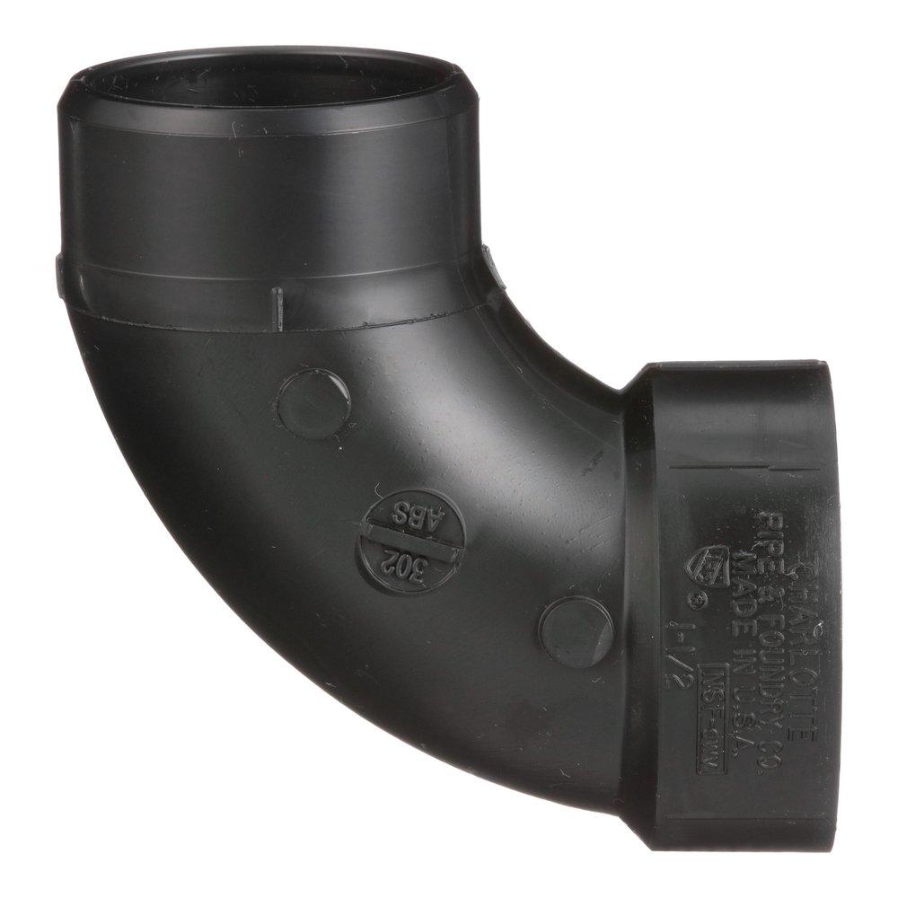 Black ABS DWV 90&deg; Street Elbow 