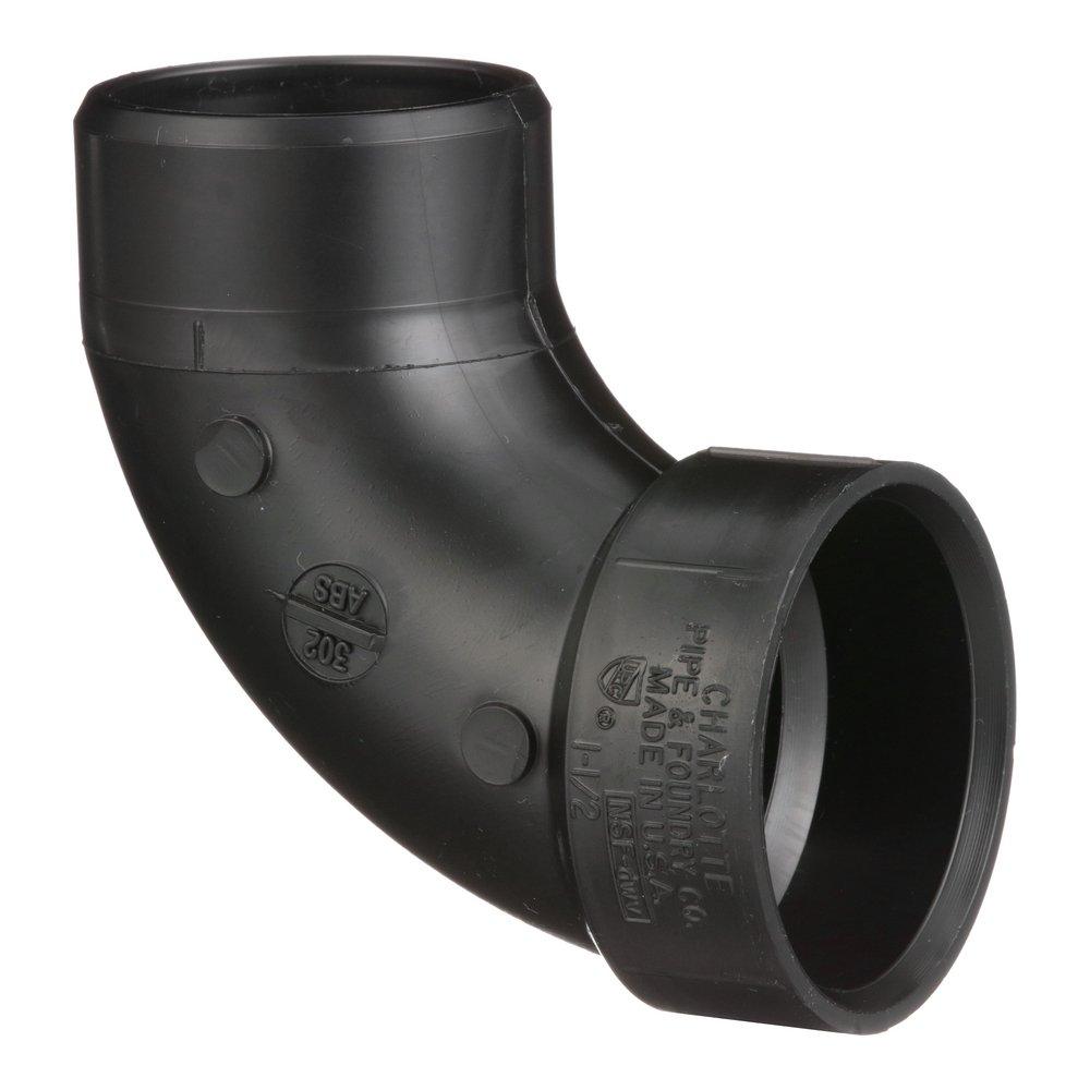 Black ABS DWV 90&deg; Street Elbow 
