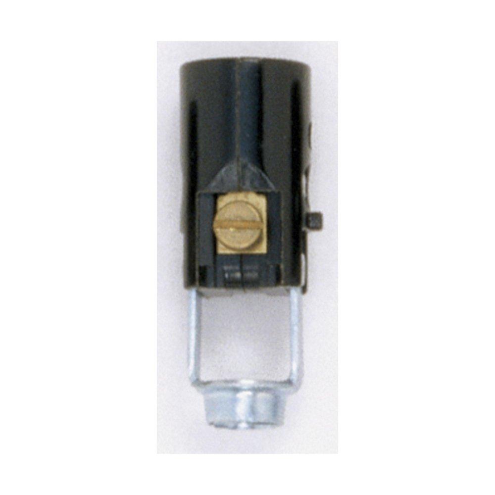 SATCO Black Phenolic Socket with Paper Liner 
