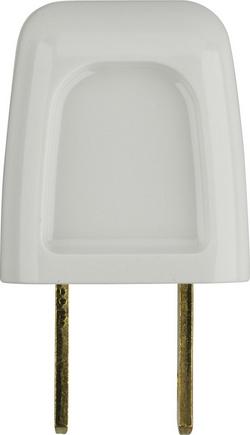 Non-Polarized Quick Connect Plug in White