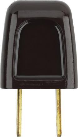 Non-Polarized Quick Connect Plug in Brown