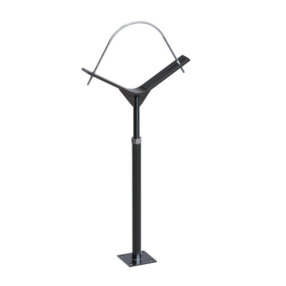 8 - 12 in. Black Adjustable Pipe Stand 