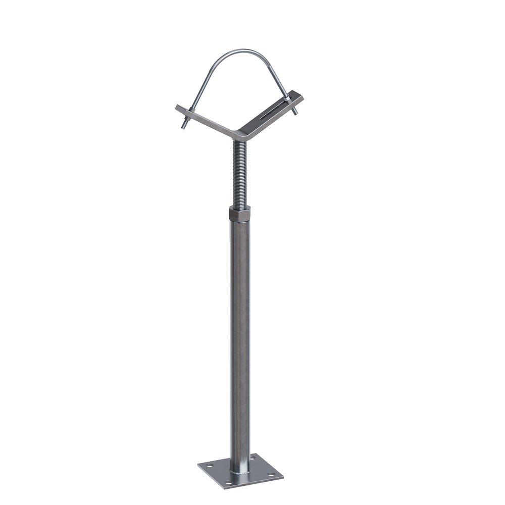 2 - 6 in. Galvanized Adjustable Pipe Stand 