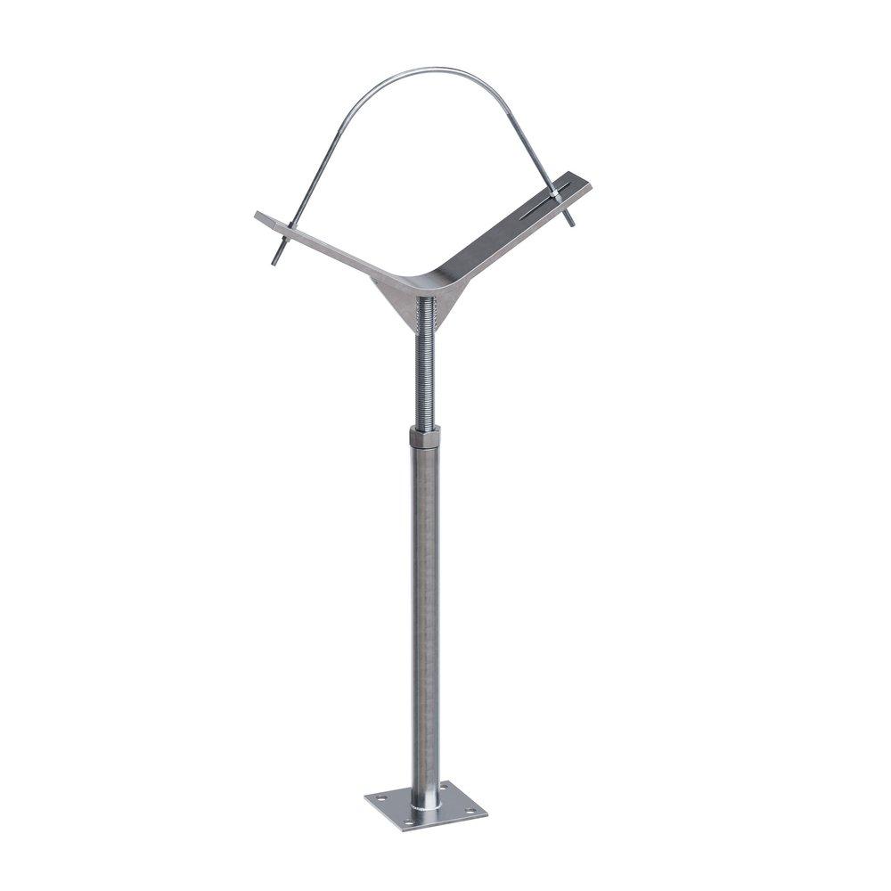 8 - 12 in. Galvanized Adjustable Pipe Stand 