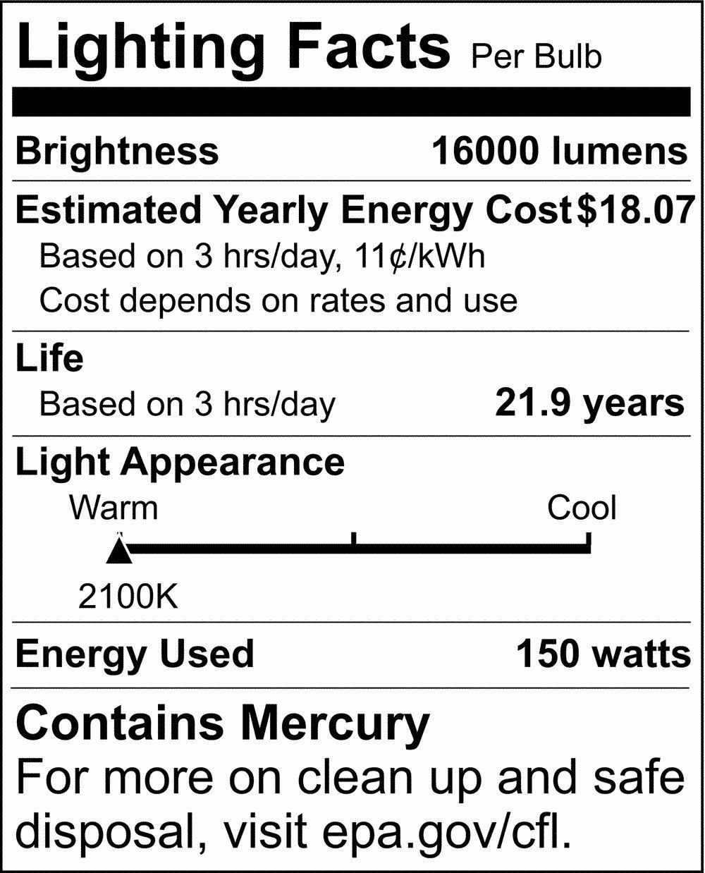 SATCO Clear ED17 High Pressure Sodium Light Bulb with Medium Base 
