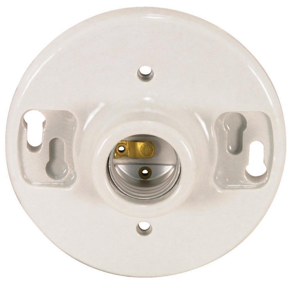 SATCO White Keyless Medium Base Socket 