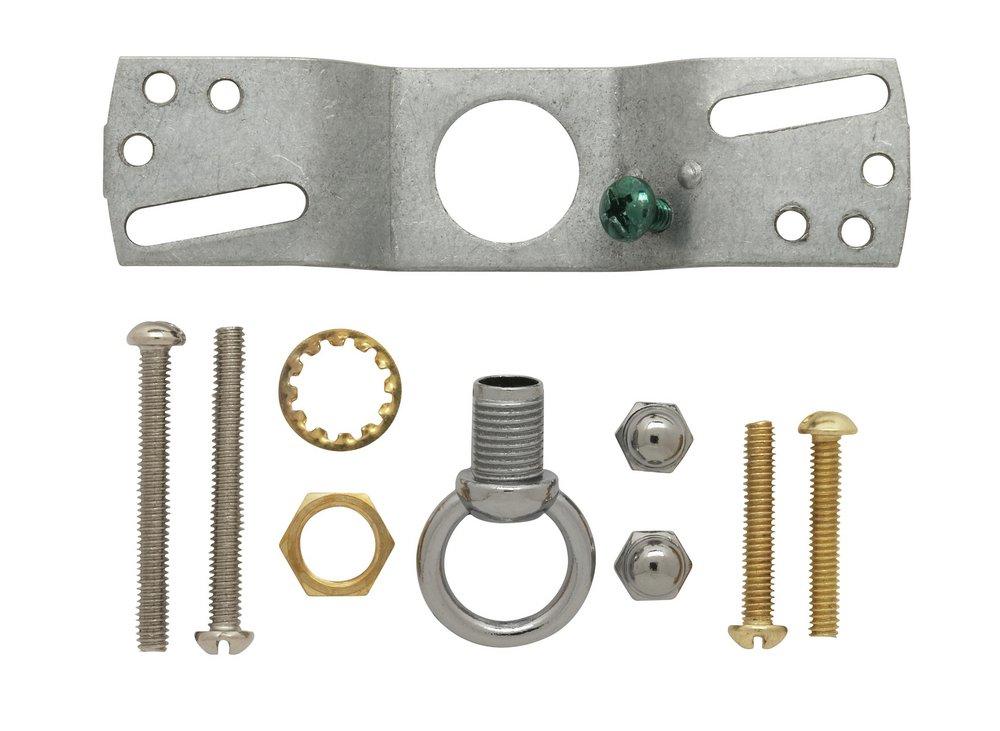 SATCO Polished Chrome 5 in. Contemporary Canopy Kit 