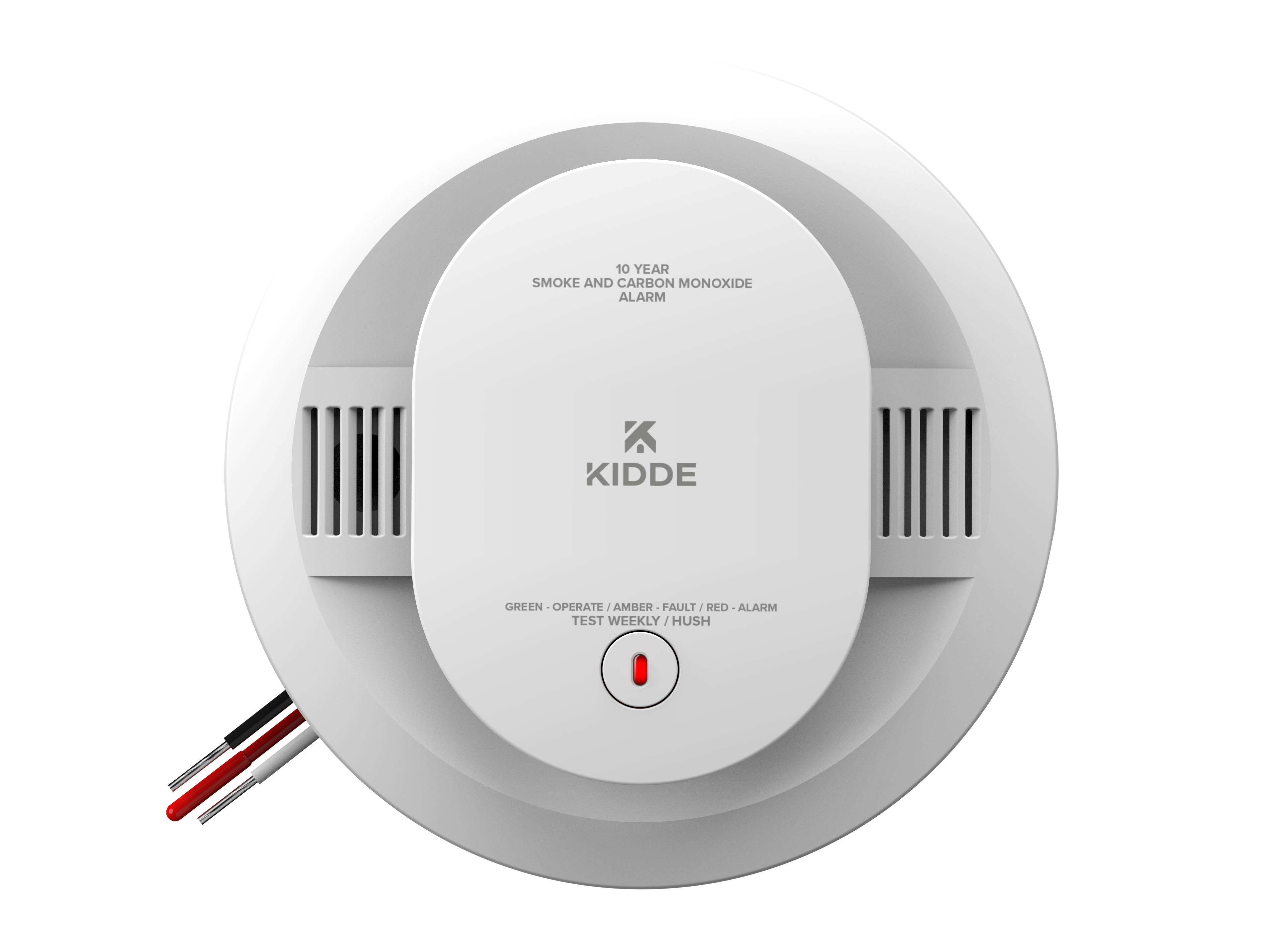 Firex Combo Smok & Carbon Monoxide Alarm Hardwired with 10-Year Backup Battery 