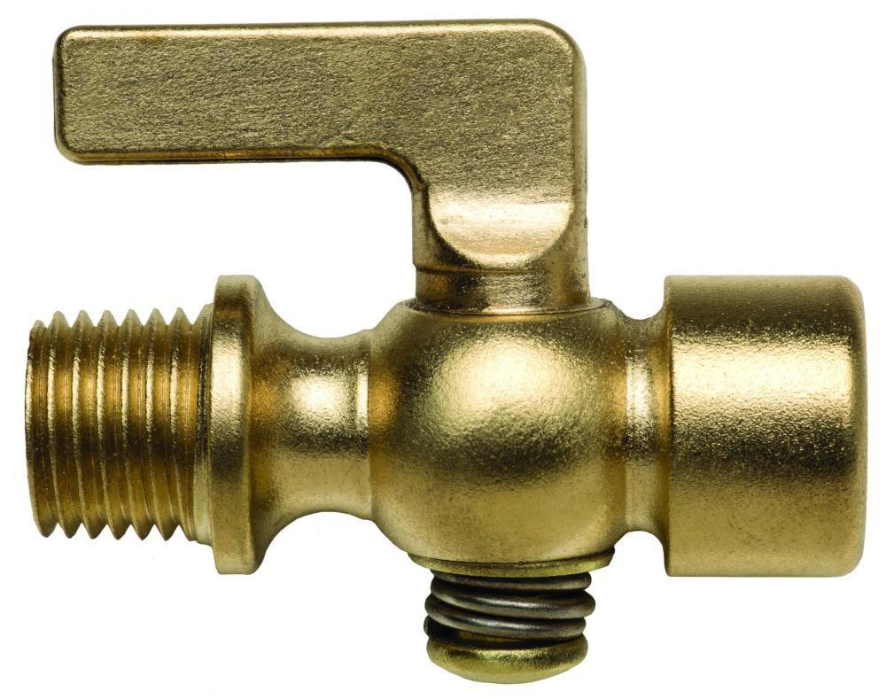Apollo Valves Satin Brass Brass 80 psig Male x Female Shut Off Valve 