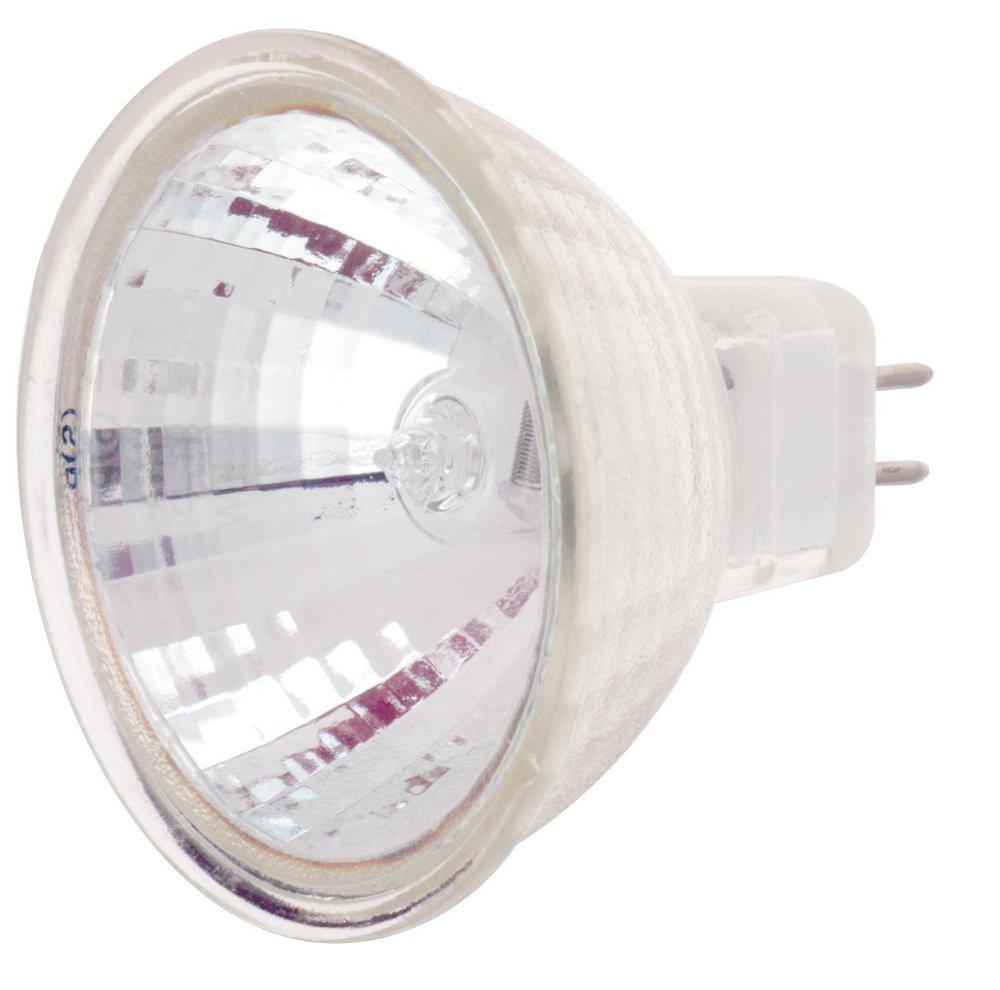 SATCO Clear/Warm White MR16 Dimmable Halogen Light Bulb with GX5.3 Base 