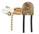 SATCO Brass Pull Chain Canopy Switch 