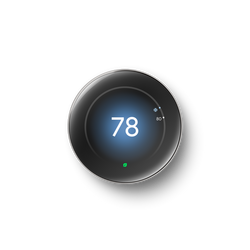 Nest Learning Thermostat (4th gen) + Nest Temperature Sensor - PRO, Polished Silver