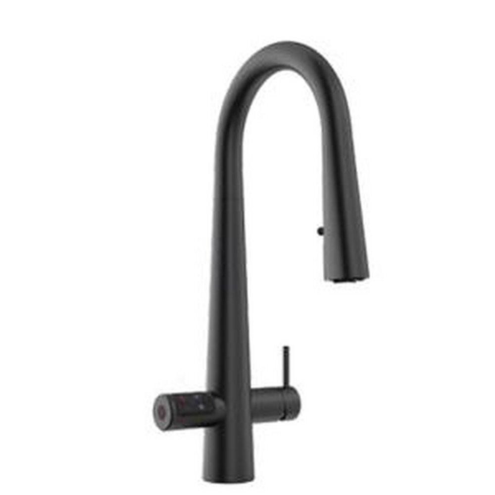 Single Handle Pull Down Kitchen Faucet in Matte Black 