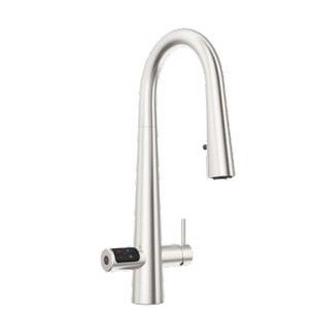 Single Handle Pull Down Kitchen Faucet in Brushed Nickel 