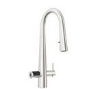 Single Handle Pull Down Kitchen Faucet in Brushed Nickel
