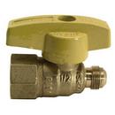 3/8 x 1/2 in. Brass Flare x FIPT Lever Handle Gas Ball Valve