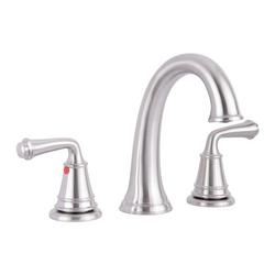 Two Handle Widespread Bathroom Sink Faucet in Brushed Nickel