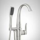 Floor Mount Tub Filler Faucet in Chrome - Includes Hand Shower and Valve, Less Stops image number 2