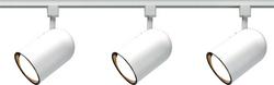 3-Light R30 Bullet Cylinder Track Kit - 4ft Track - White Finish
