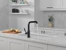 Single Handle Pull Out Kitchen Faucet in Matte Black 
