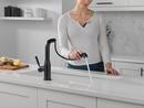Single Handle Pull Out Kitchen Faucet in Matte Black 
