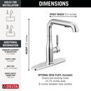 Single Handle Pull Out Kitchen Faucet in Chrome 