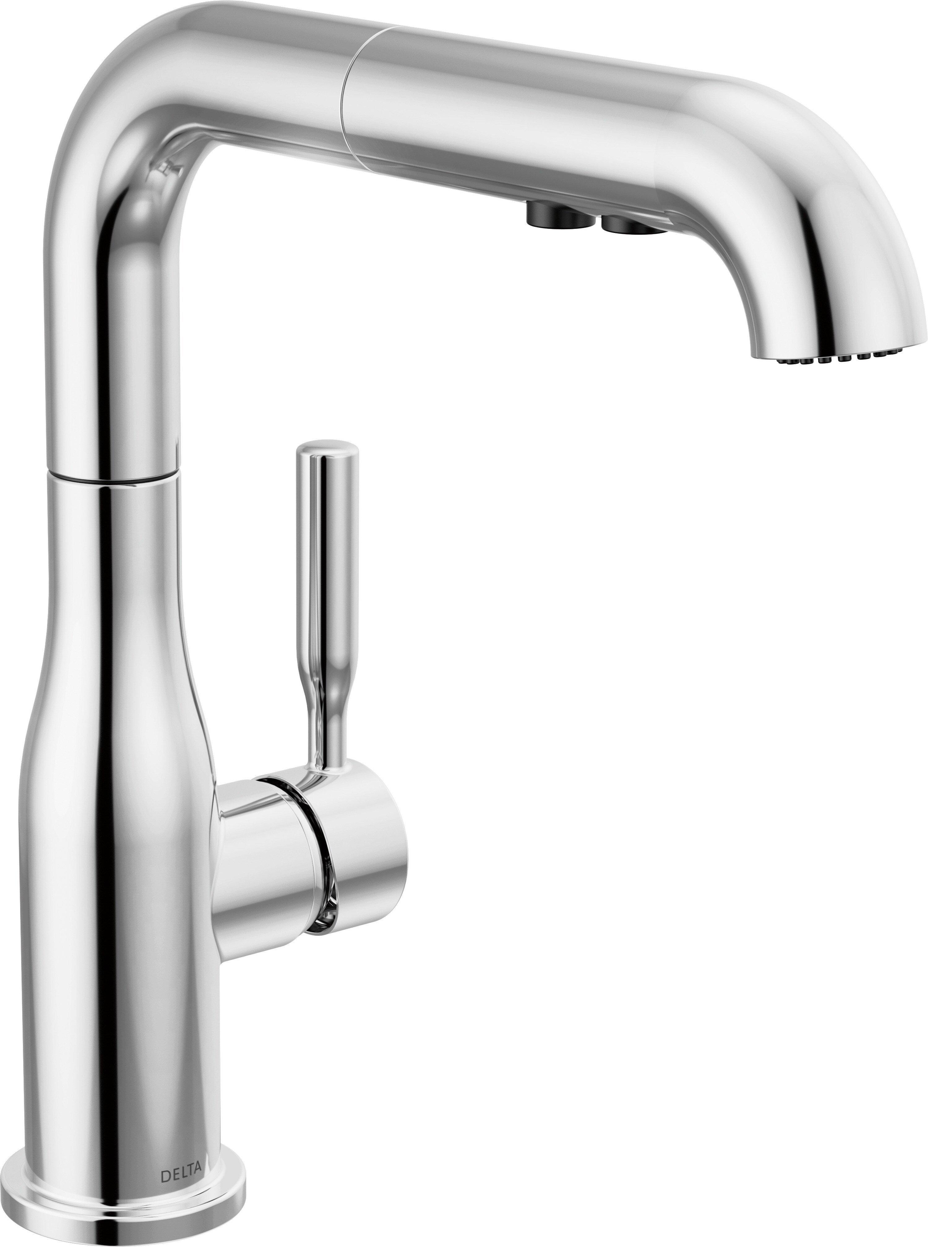 Single Handle Pull Out Kitchen Faucet in Chrome 