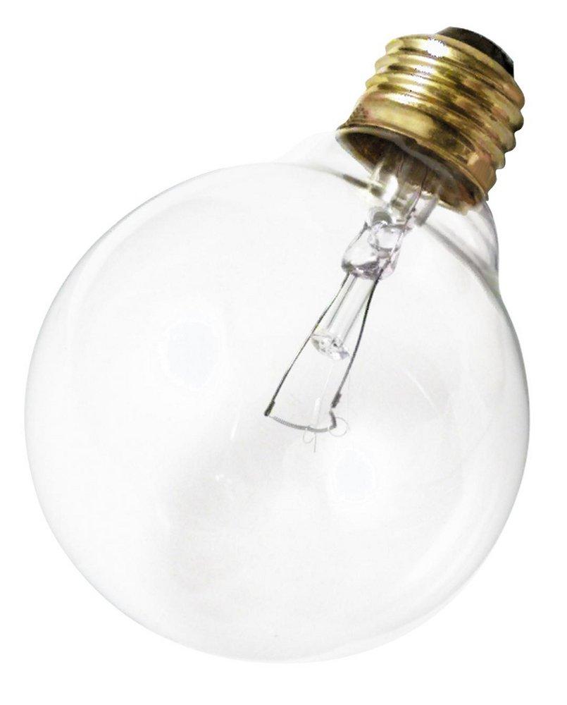 SATCO Clear G25 Dimmable Incandescent Light Bulb with Medium Base 