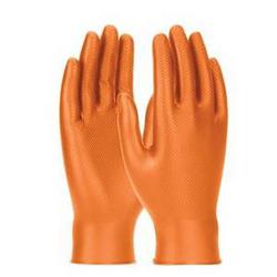 Ambi-Dex Grippaz Industrial Orange 6 mil Nitrile Fish Scale (50/Box)