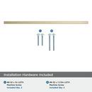 MONUMENT 12-5/8 INCH 320MM CENTER-TO-CENTER GOLDEN CHAMPAGNE CABINET PULL 