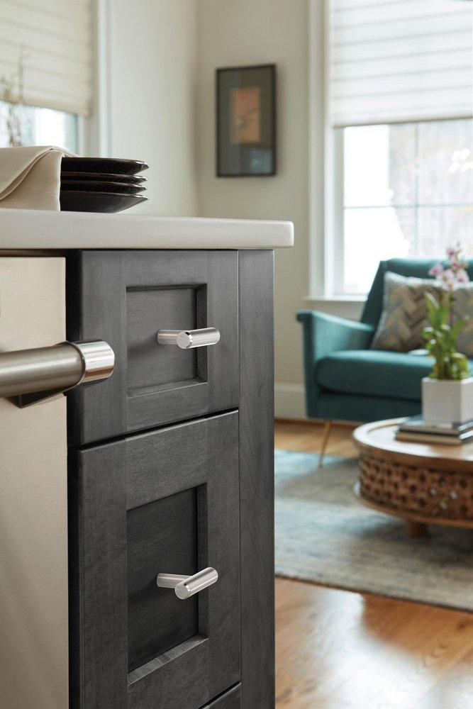 BAR PULLS 1-15/16 (49MM) SATIN NICKEL CABINET KNOB 