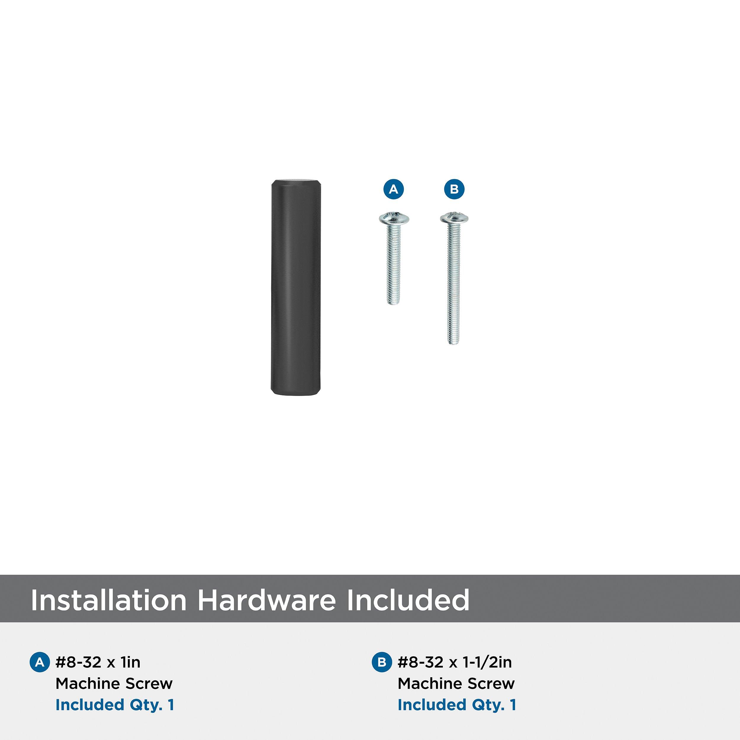 BAR PULLS 1-15/16 (49MM) MATTE BLACK CABINET KNOB 