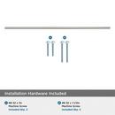 BAR PULLS 21-7/16 (544MM) CENTER-TO-CENTER SATIN NICKEL CABINET PULL 