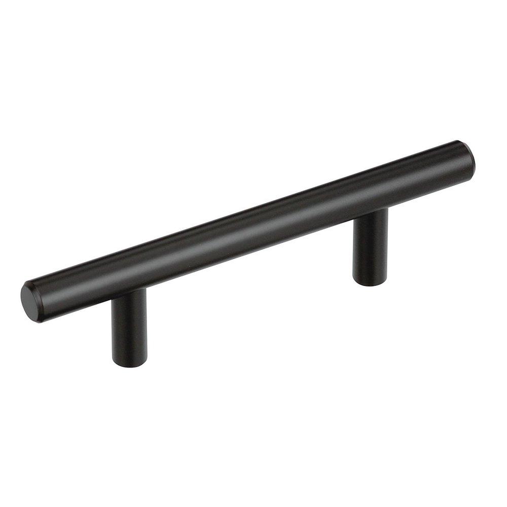 BAR PULLS 3 (76MM) CENTER-TO-CENTER MATTE BLACK CABINET PULL 