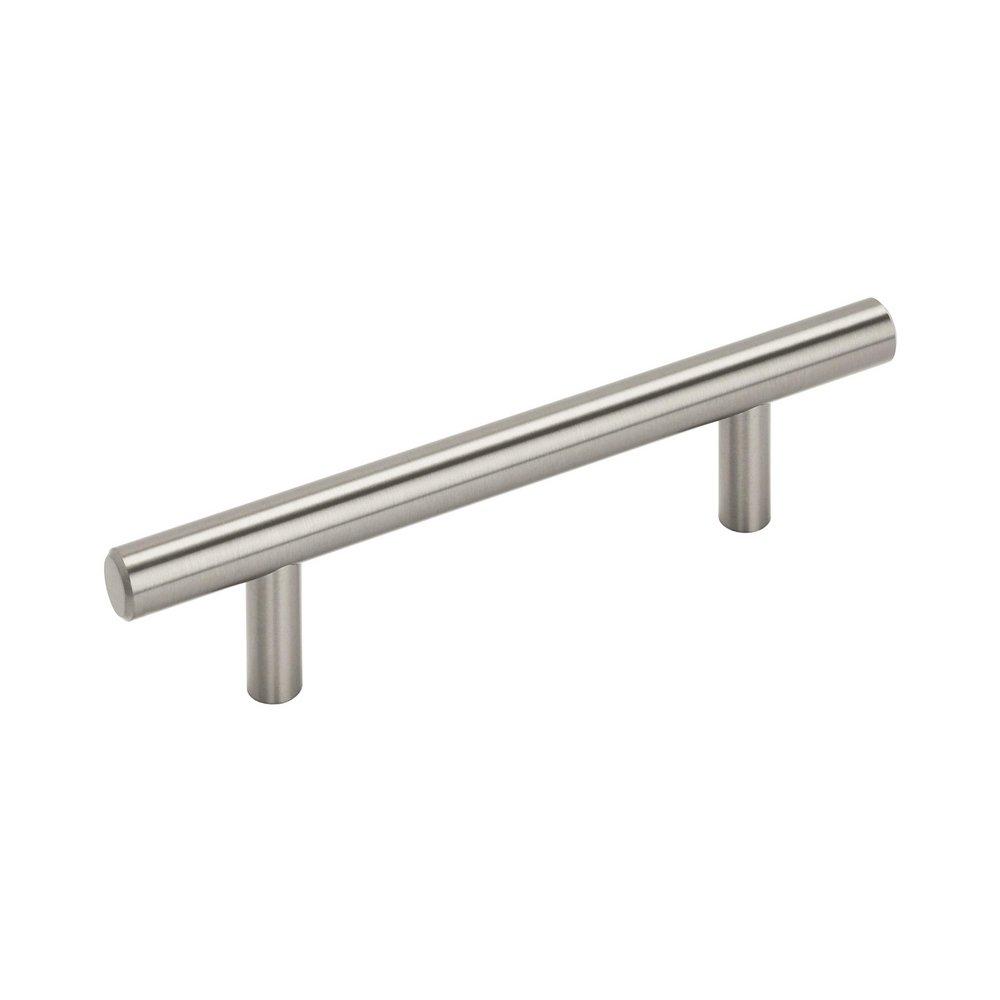 BAR PULLS 3-3/4 (96MM) CENTER-TO-CENTER SATIN NICKEL CABINET PULL 
