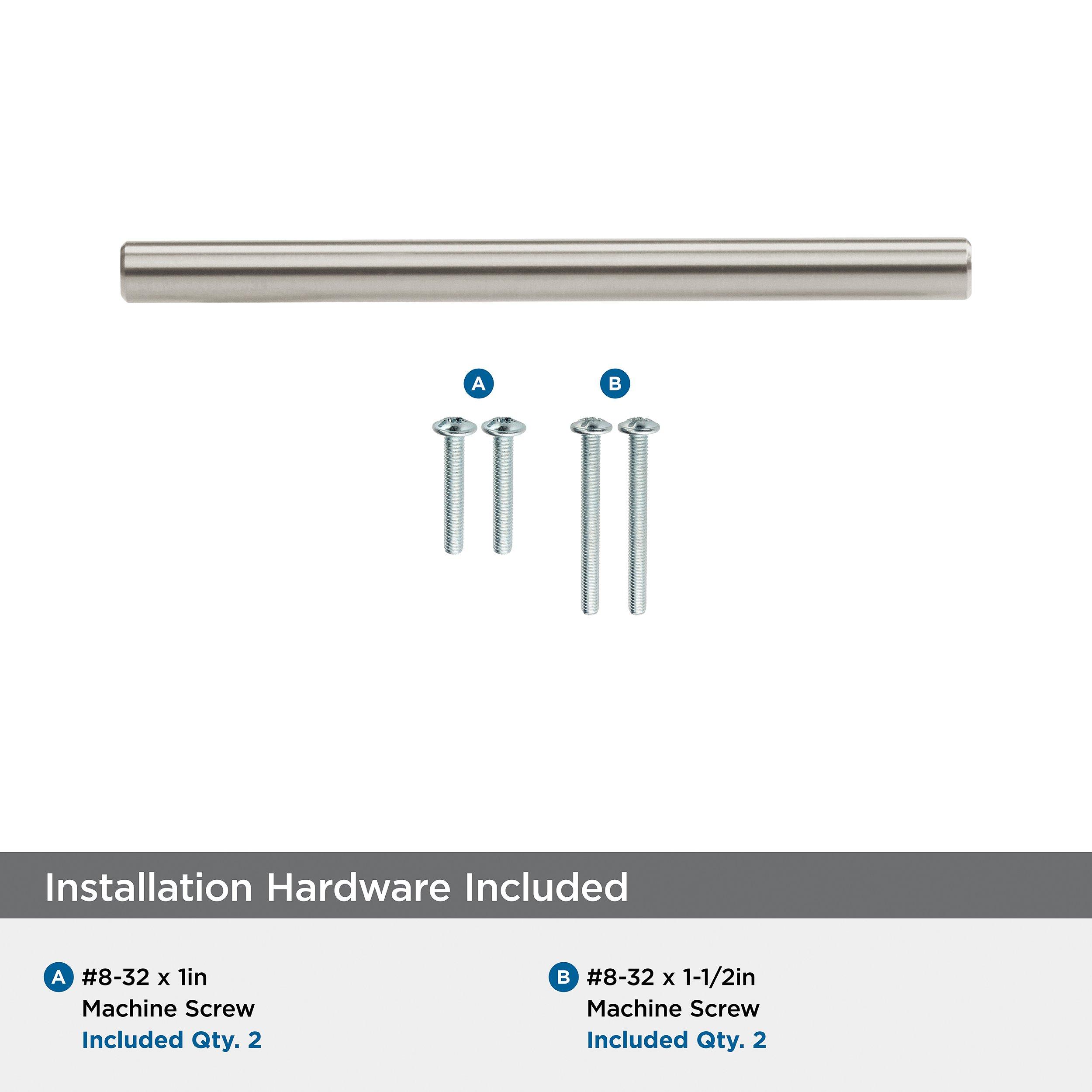 BAR PULLS 3-3/4 (96MM) CENTER-TO-CENTER SATIN NICKEL CABINET PULL 