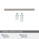 BAR PULLS 3-3/4 (96MM) CENTER-TO-CENTER SATIN NICKEL CABINET PULL 