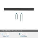 BAR PULLS 3-3/4 (96MM) CENTER-TO-CENTER MATTE BLACK CABINET PULL 