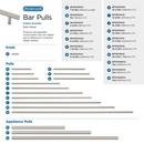 BAR PULLS 5-1/16 (128MM) CENTER-TO-CENTER SATIN NICKEL CABINET PULL 