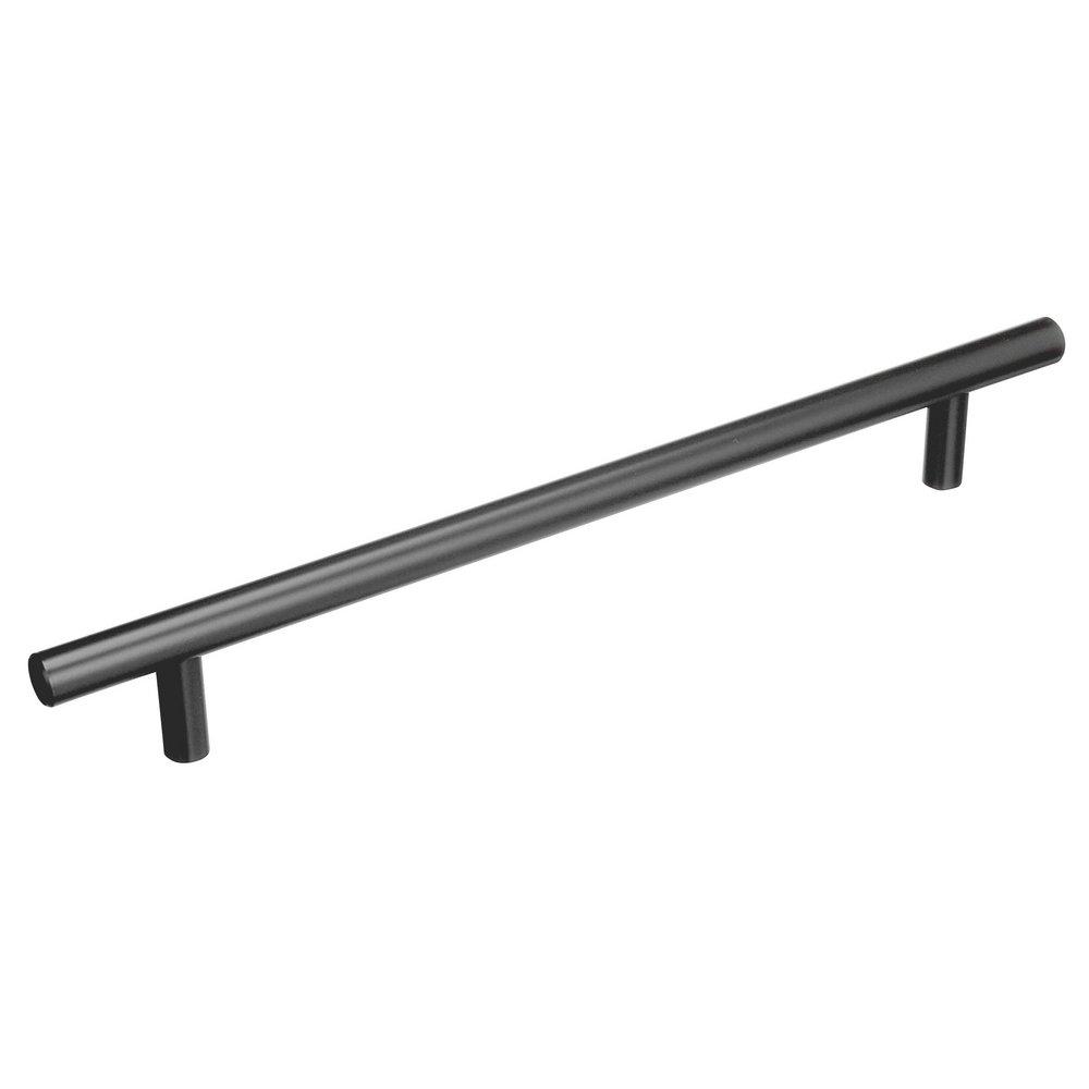 BAR PULLS 7-9/16 (192MM) CENTER-TO-CENTER MATTE BLACK CABINET PULL 