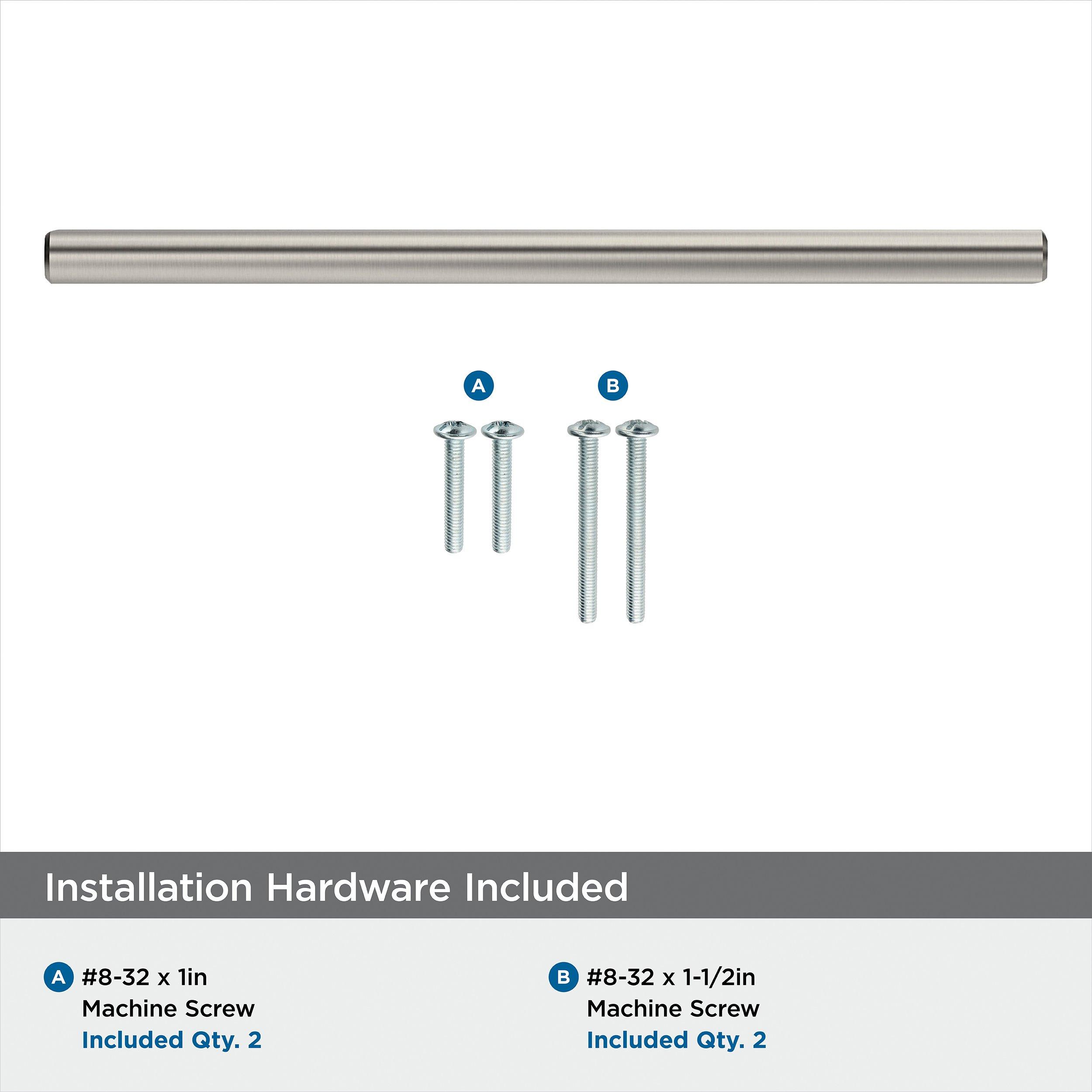BAR PULLS 6-5/16 (160MM) CENTER-TO-CENTER SATIN NICKEL CABINET PULL 