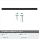 Amerock Matte Black 6-5/16 in. Center-to-Center Pull 